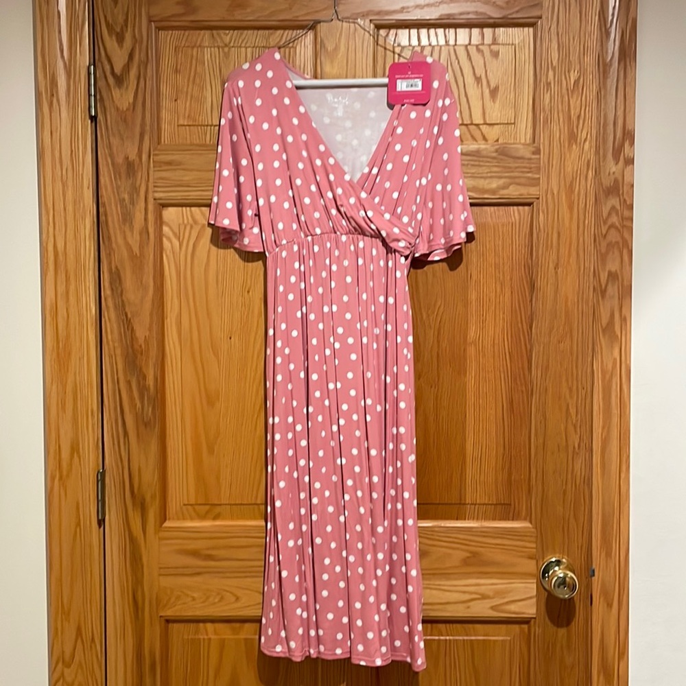 Short Sleeve Knit Wrap Maternity Dress - Isabel Maternity by Ingrid & Isabel™